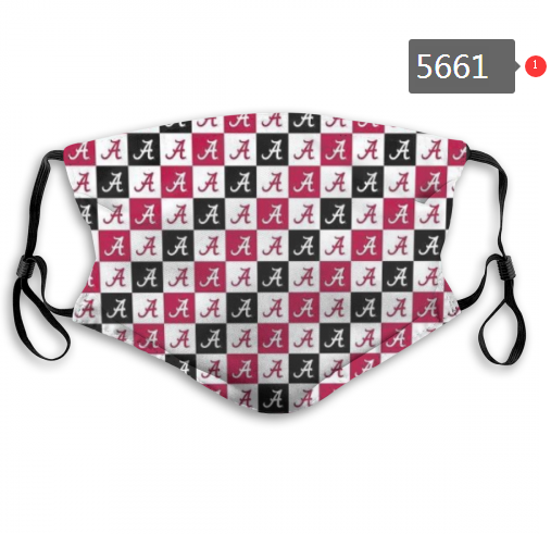 2020 NCAA Alabama Crimson Tide #3 Dust mask with filter